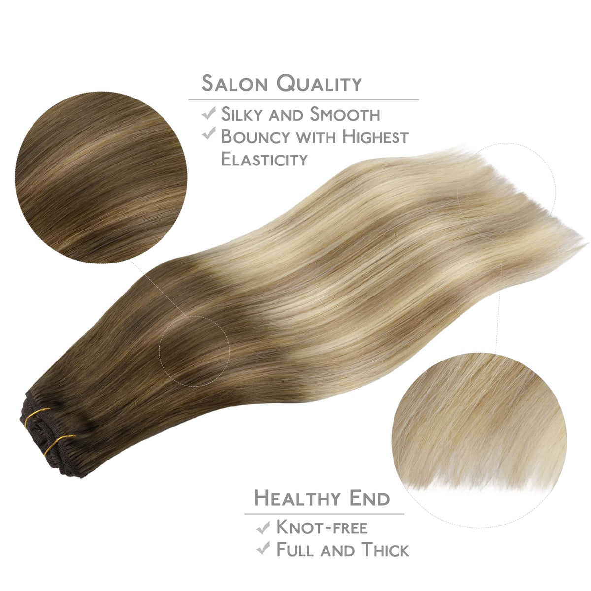 Wennalife Clip In Hair Extensions displayed on a mannequin