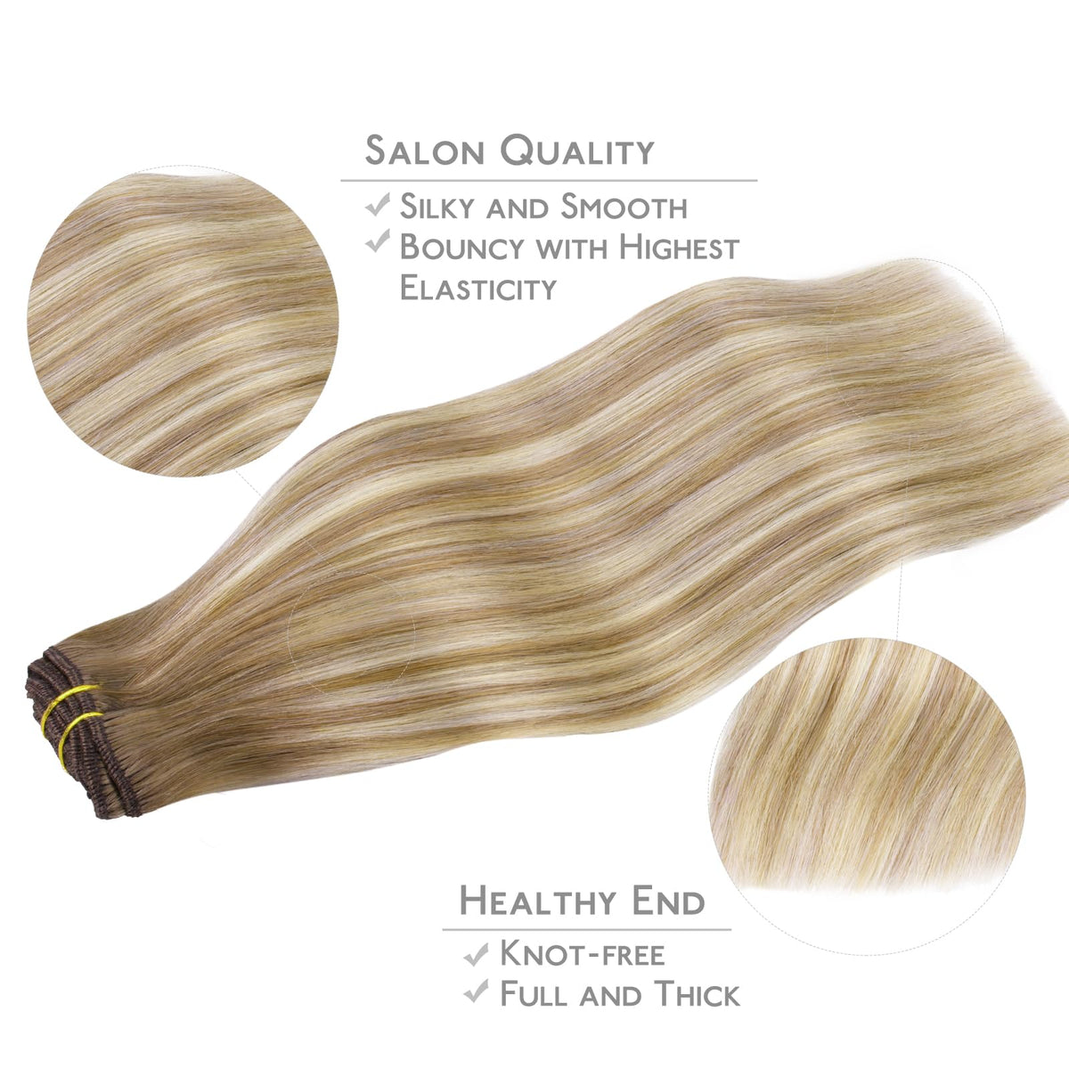 Wennalife Clip In Hair Extensions displayed on a mannequin