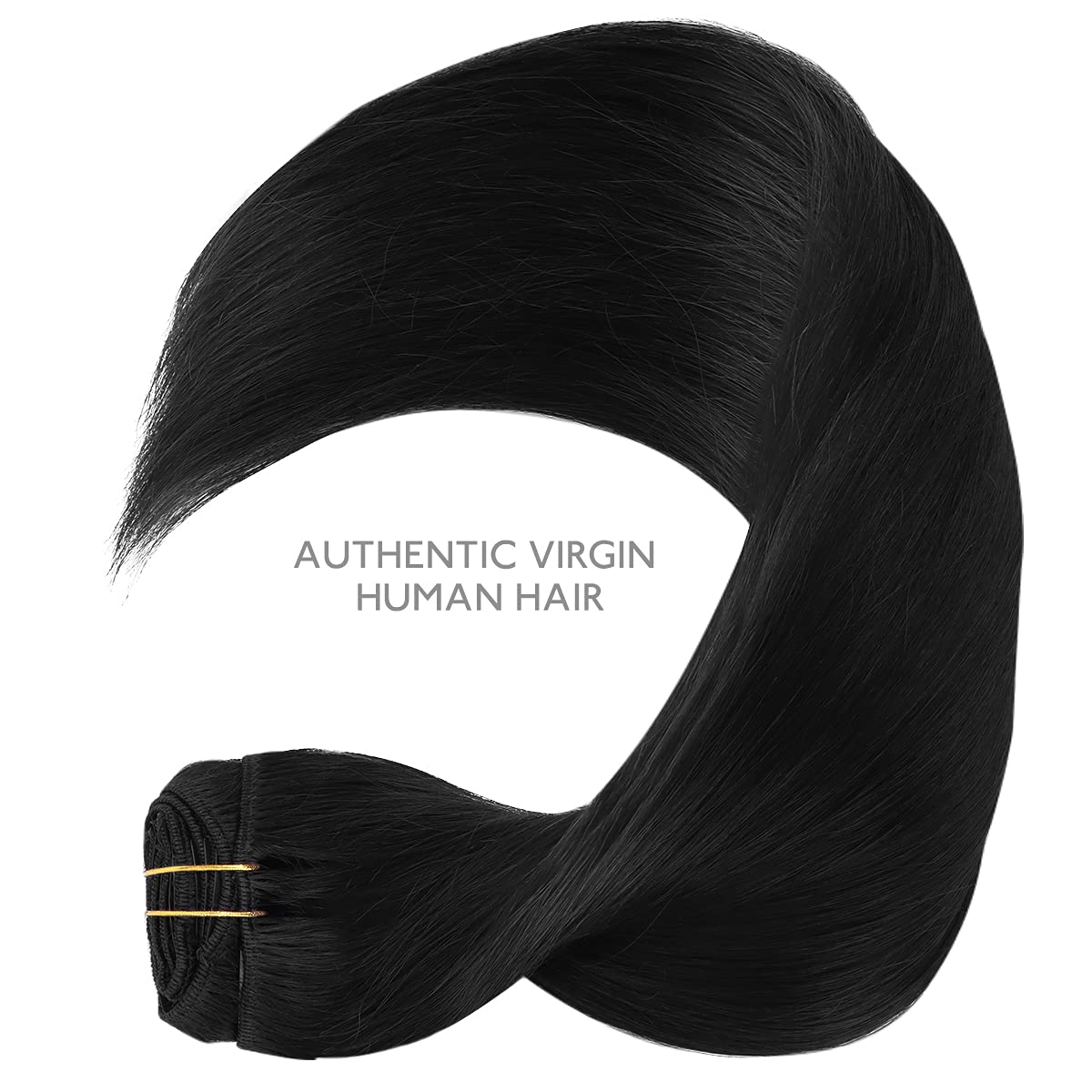 Wennalife Clip In Hair Extensions displayed on a mannequin