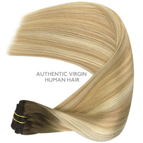 Wennalife Clip In Hair Extensions displayed on a mannequin