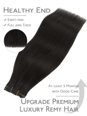 Wennalife Clip In Hair Extensions displayed on a mannequin