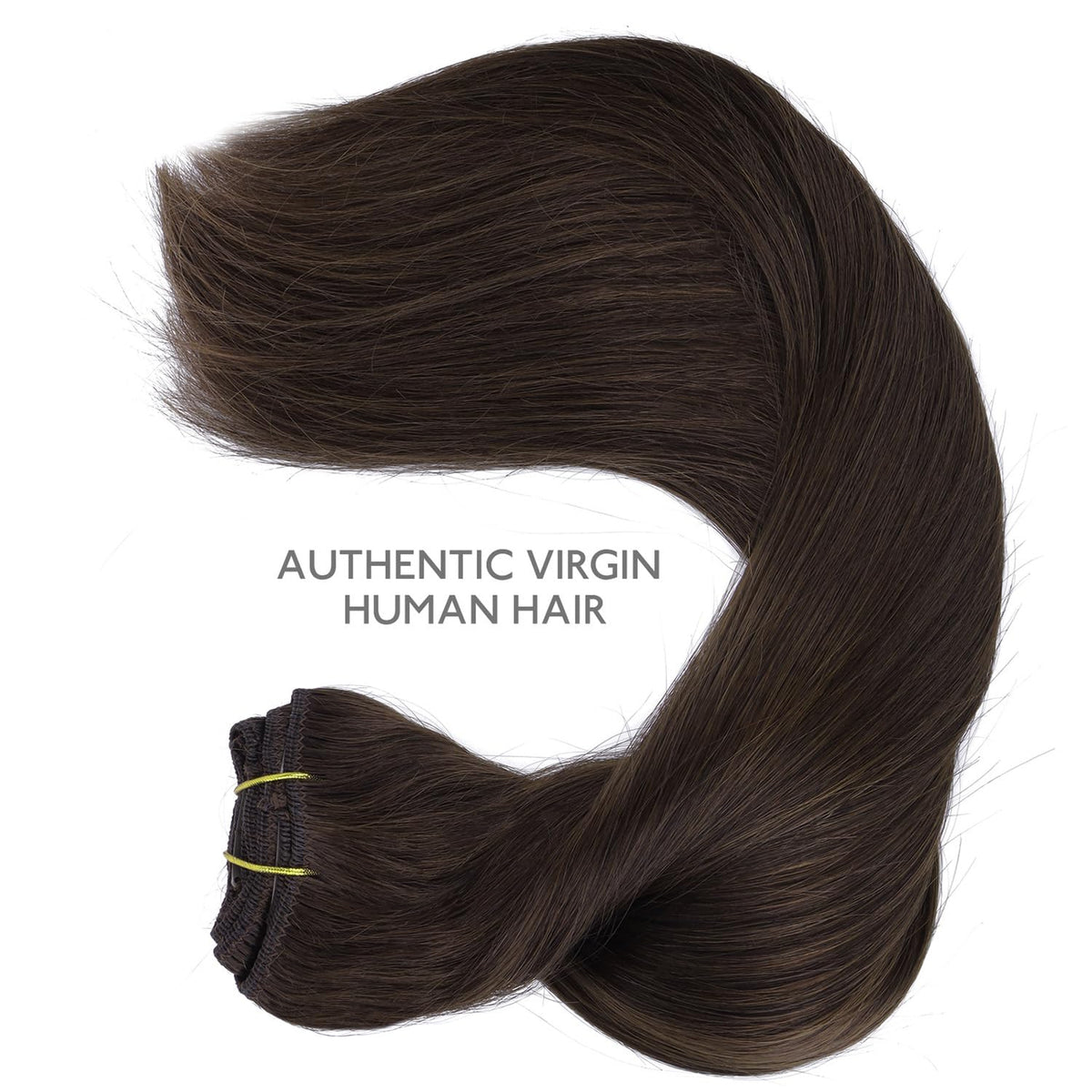 Wennalife Clip In Hair Extensions displayed with care instructions