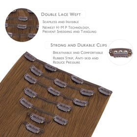 Wennalife Clip In Hair Extensions displayed with packaging