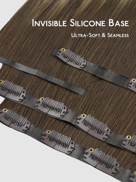 Wennalife Clip in Hair Extensions displayed with packaging