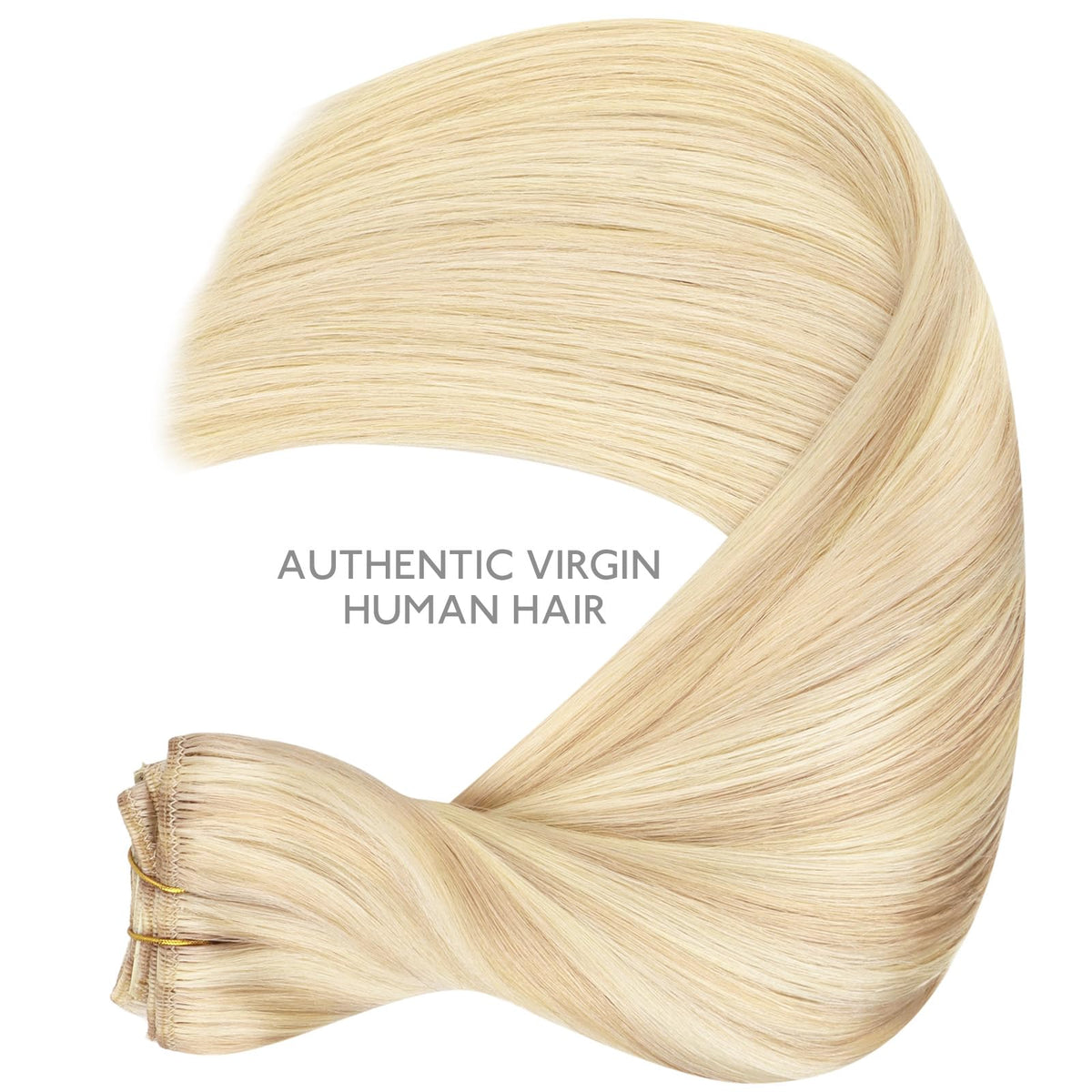 Wennalife Clip In Hair Extensions in Balayage Light Wheat Platinum Blonde