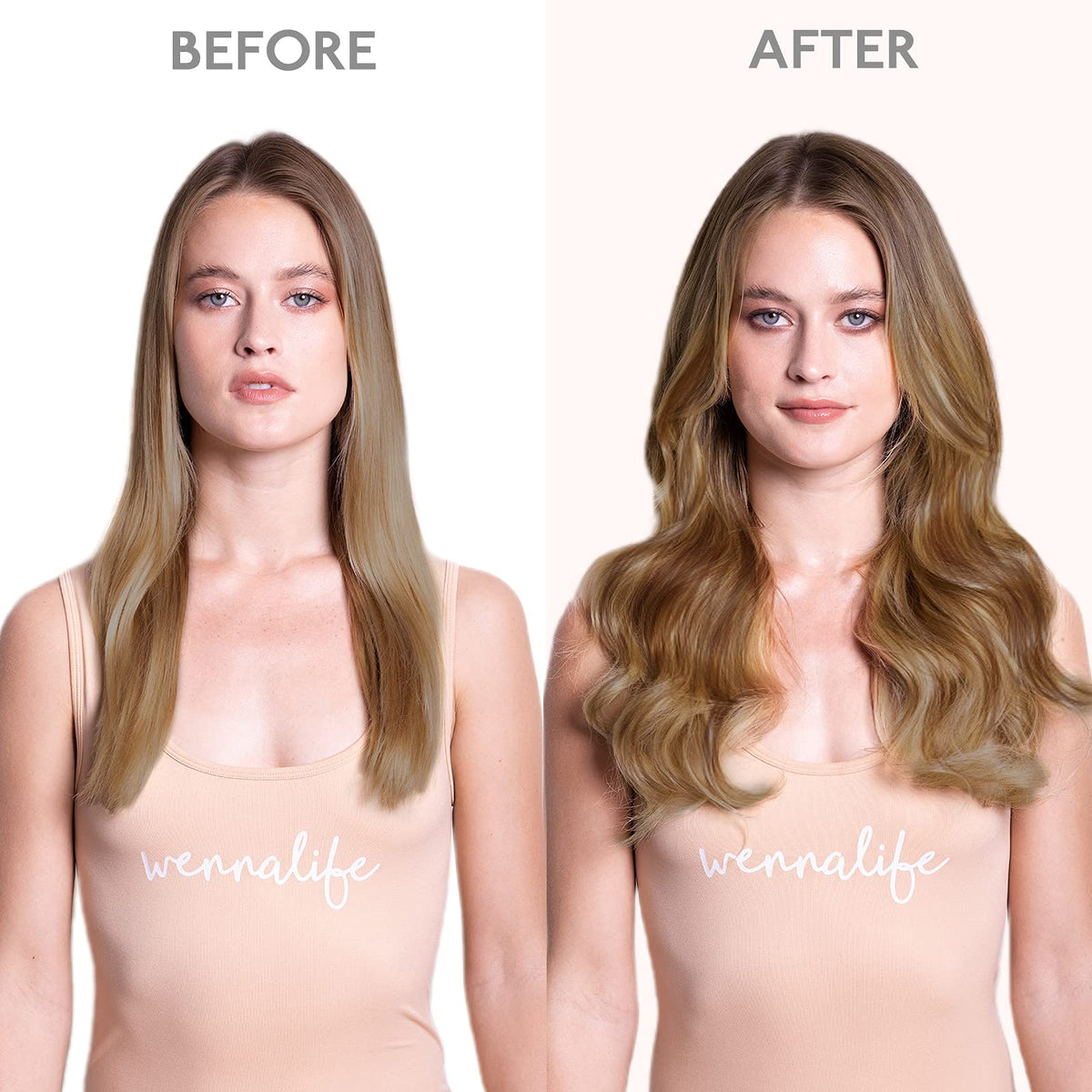 Wennalife Clip in Hair Extensions in natural light