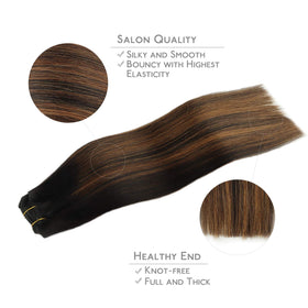 Wennalife Clip in Hair Extensions in natural lighting