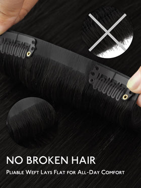 Wennalife Clip In Hair Extensions in natural lighting