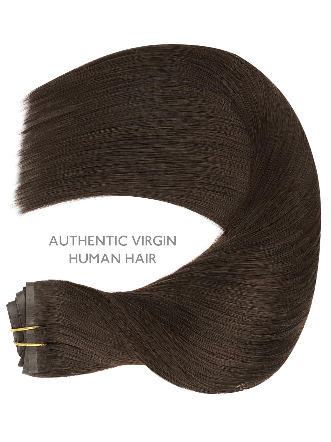 Wennalife Clip In Hair Extensions laid flat for care instructions