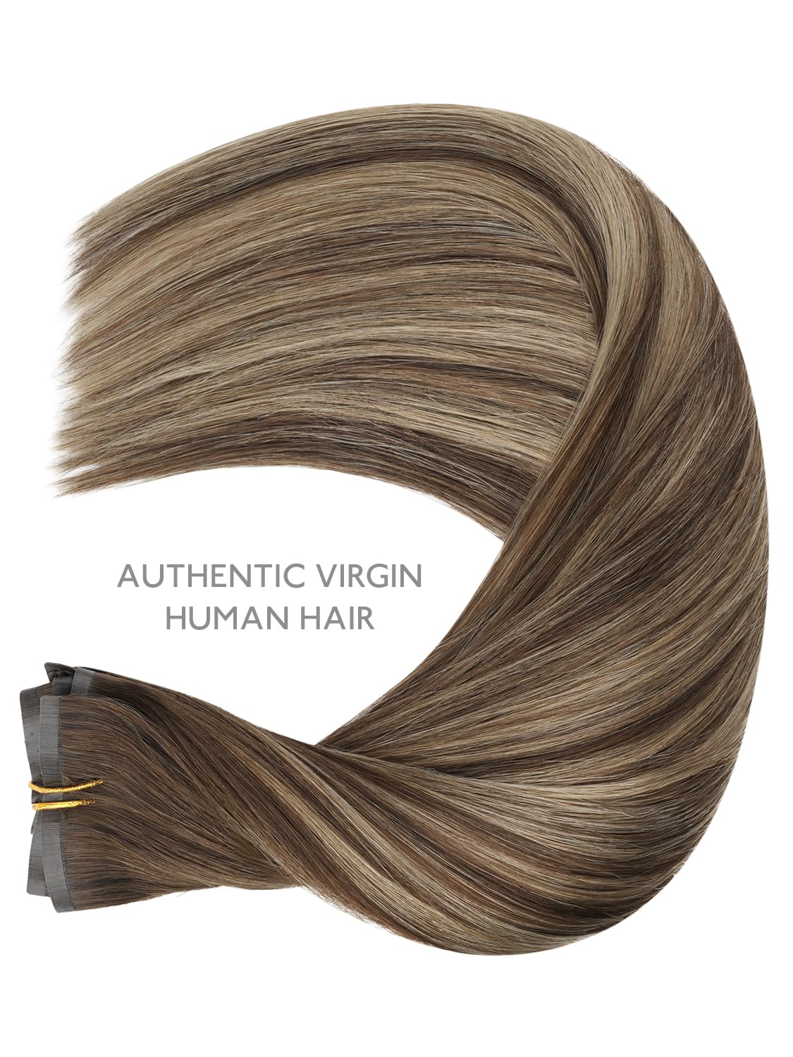 Wennalife Clip in Hair Extensions laid flat for display