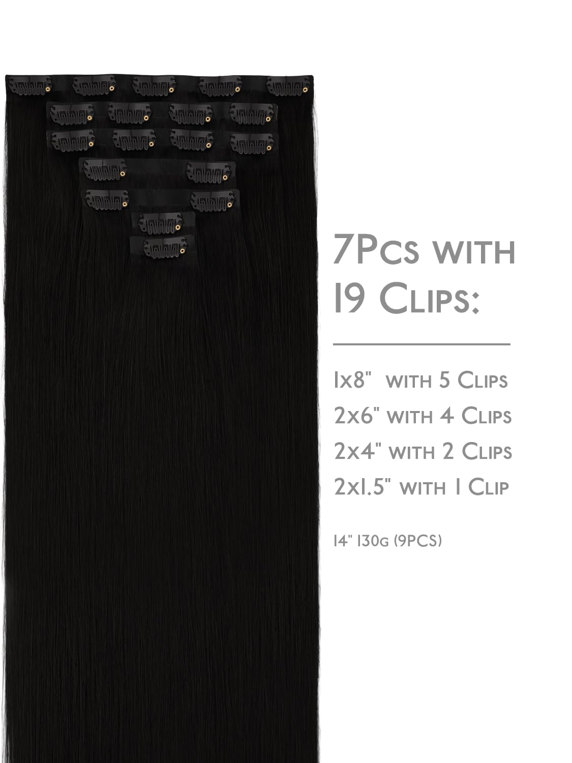 Wennalife Clip In Hair Extensions packaging