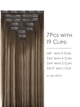 Wennalife Clip in Hair Extensions packaging