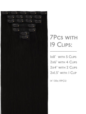 Wennalife Clip in Hair Extensions packaging