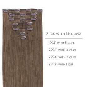 Wennalife Clip In Hair Extensions packaging and contents