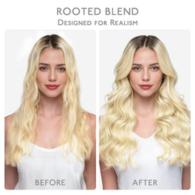Wennalife Clip in Hair Extensions packaging with 7 pieces