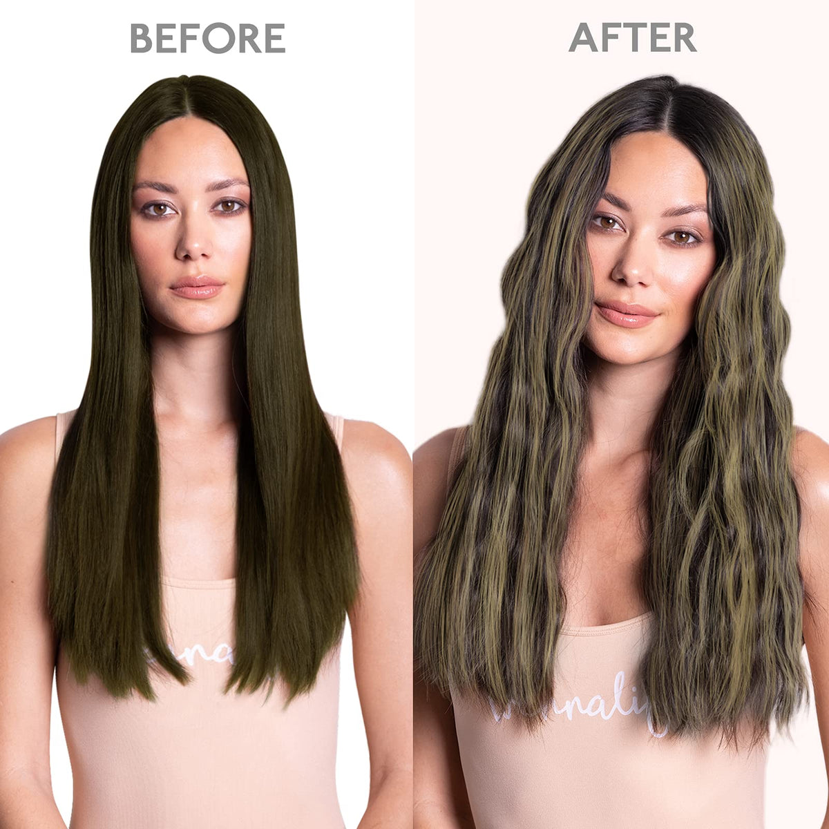 Wennalife Clip In Hair Extensions showing balayage colour