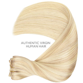 Wennalife Clip In Hair Extensions showing balayage colour blend