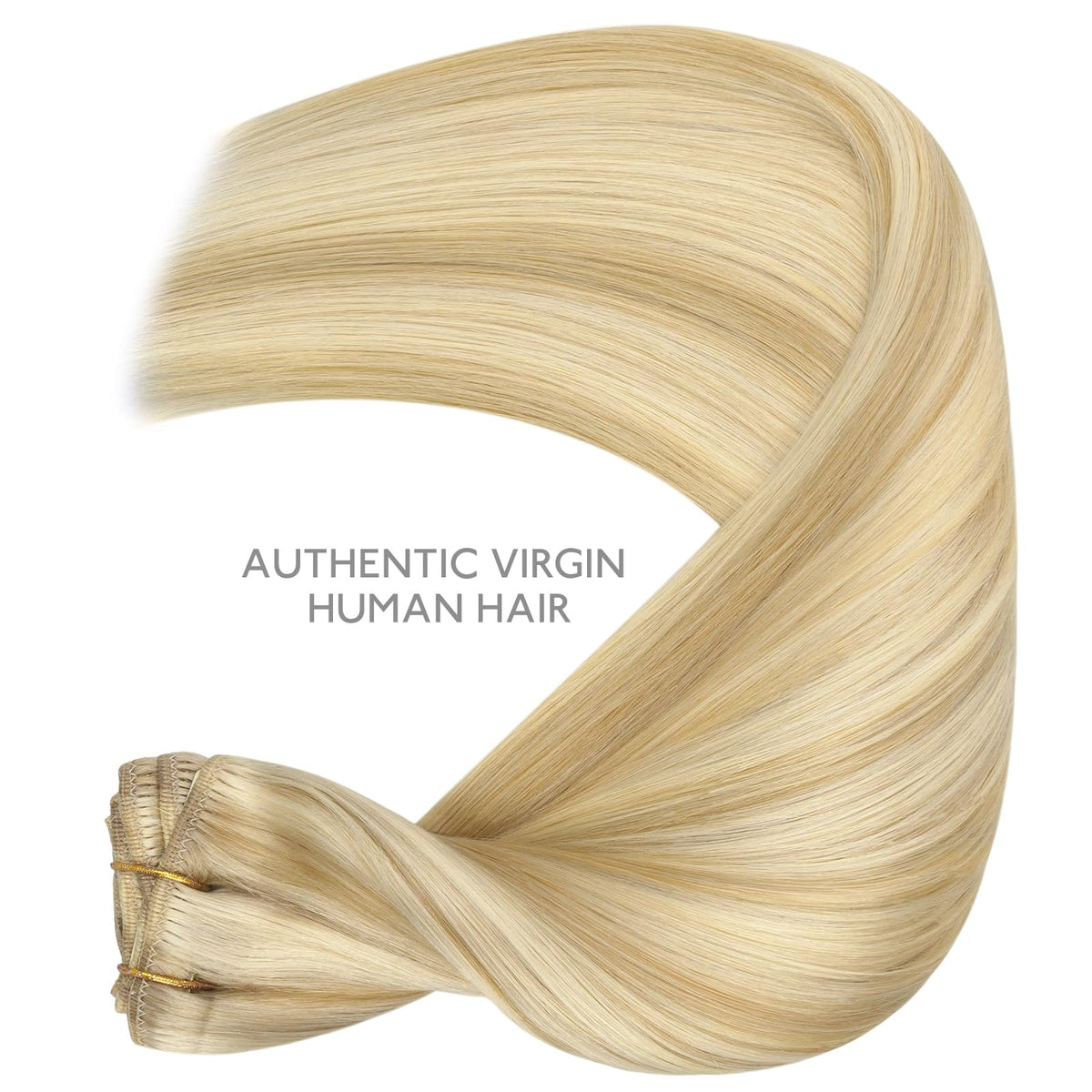 Wennalife Clip In Hair Extensions showing texture and colour blend