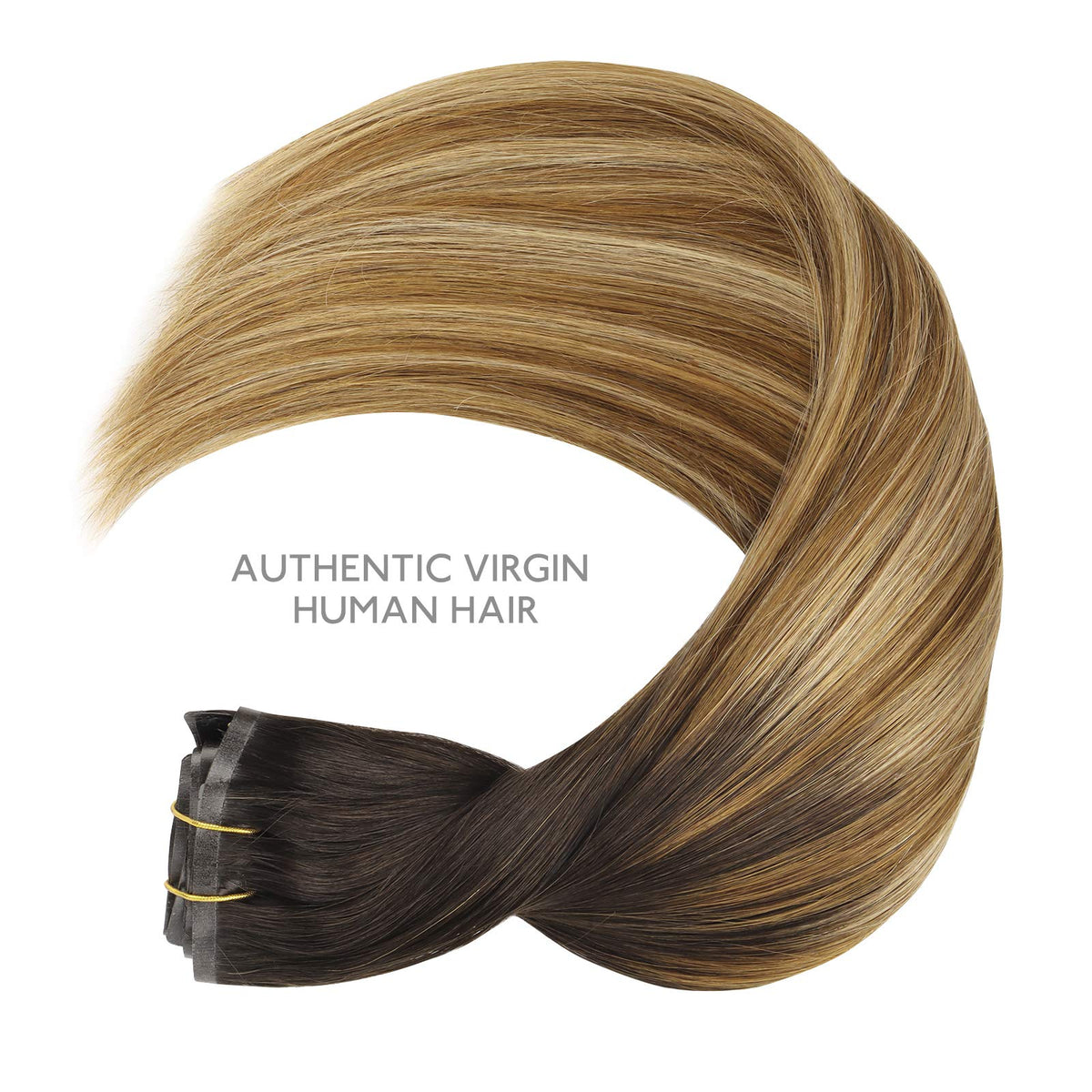 Wennalife Clip In Hair Extensions styled in long hair