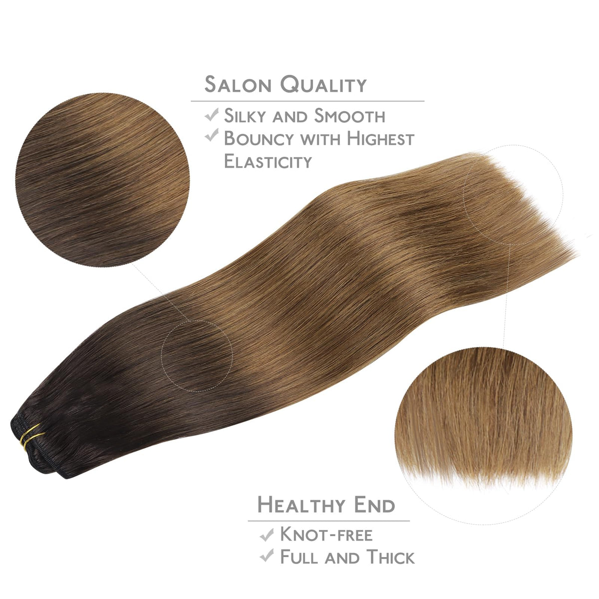 Wennalife Clip In Hair Extensions styled on a mannequin