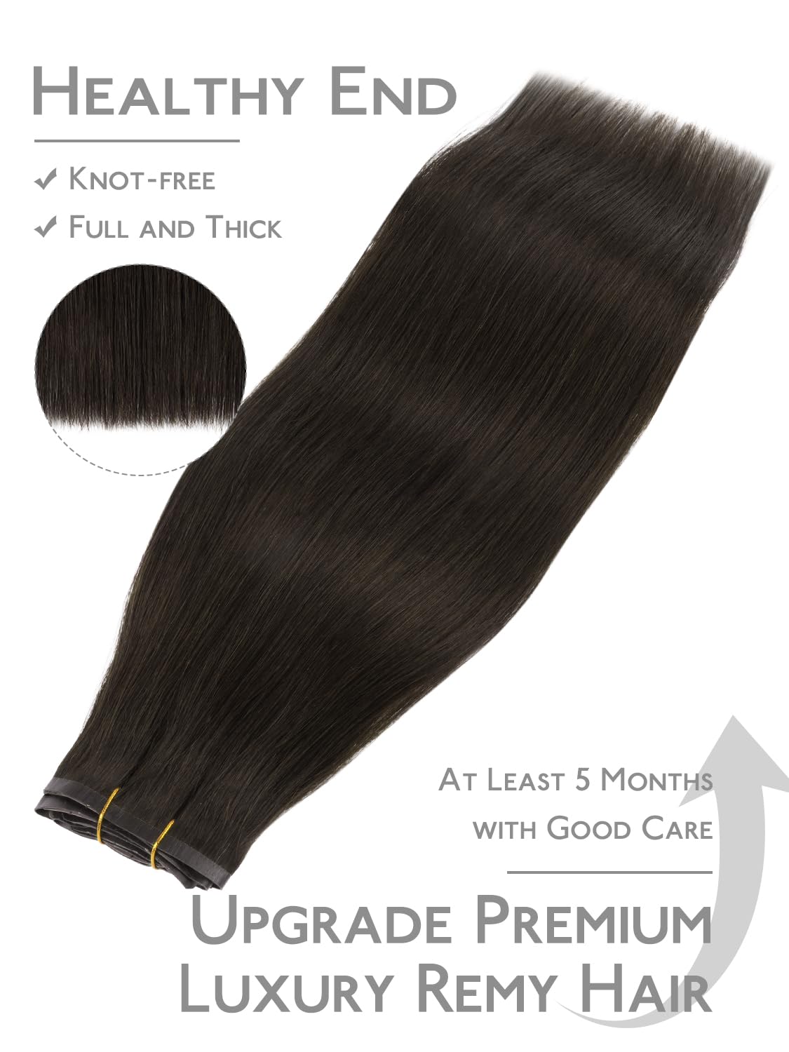 Wennalife Clip in Hair Extensions styled on mannequin