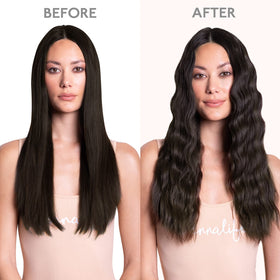 Wennalife Clip In Hair Extensions styled on model