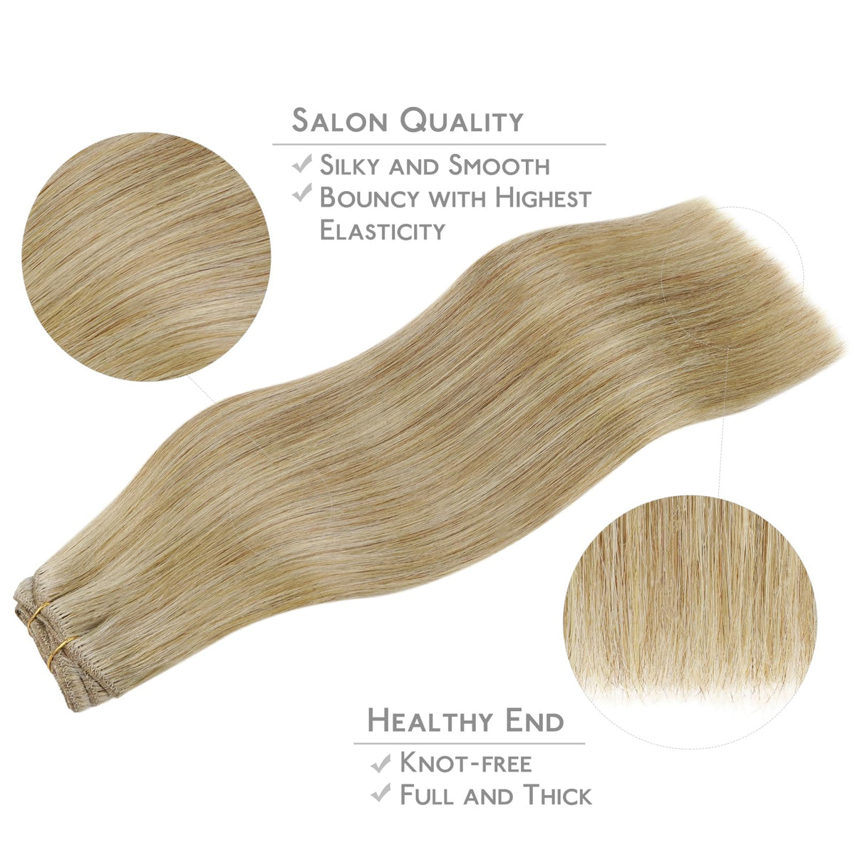Wennalife Clip in Hair Extensions worn by model