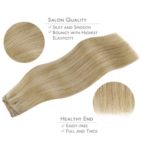 Wennalife Clip in Hair Extensions worn by model