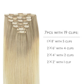 Wennalife Clip In Human Hair Extensions packaging
