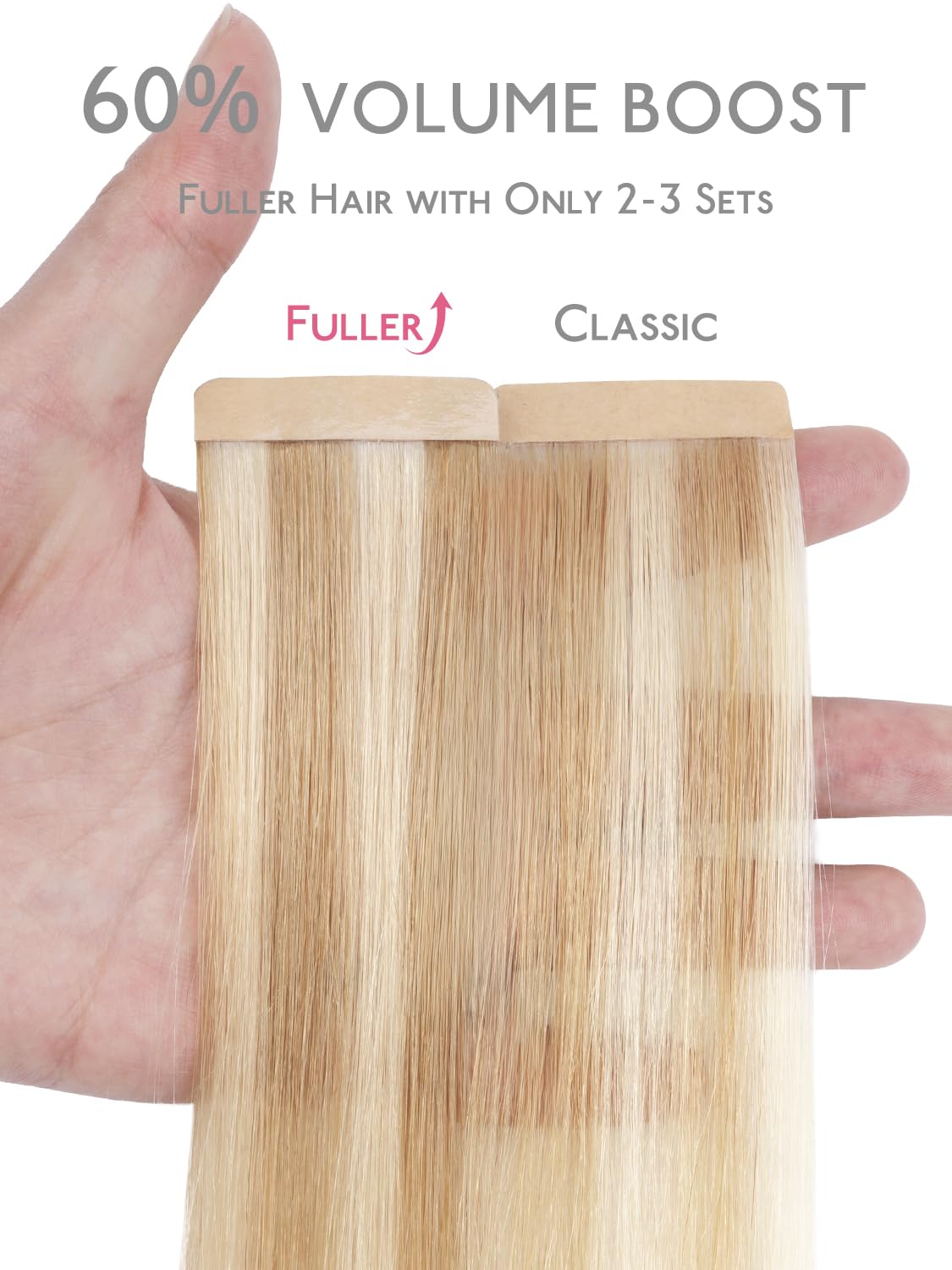 Wennalife Fuller Tape in Hair Extensions 14 inch packaging