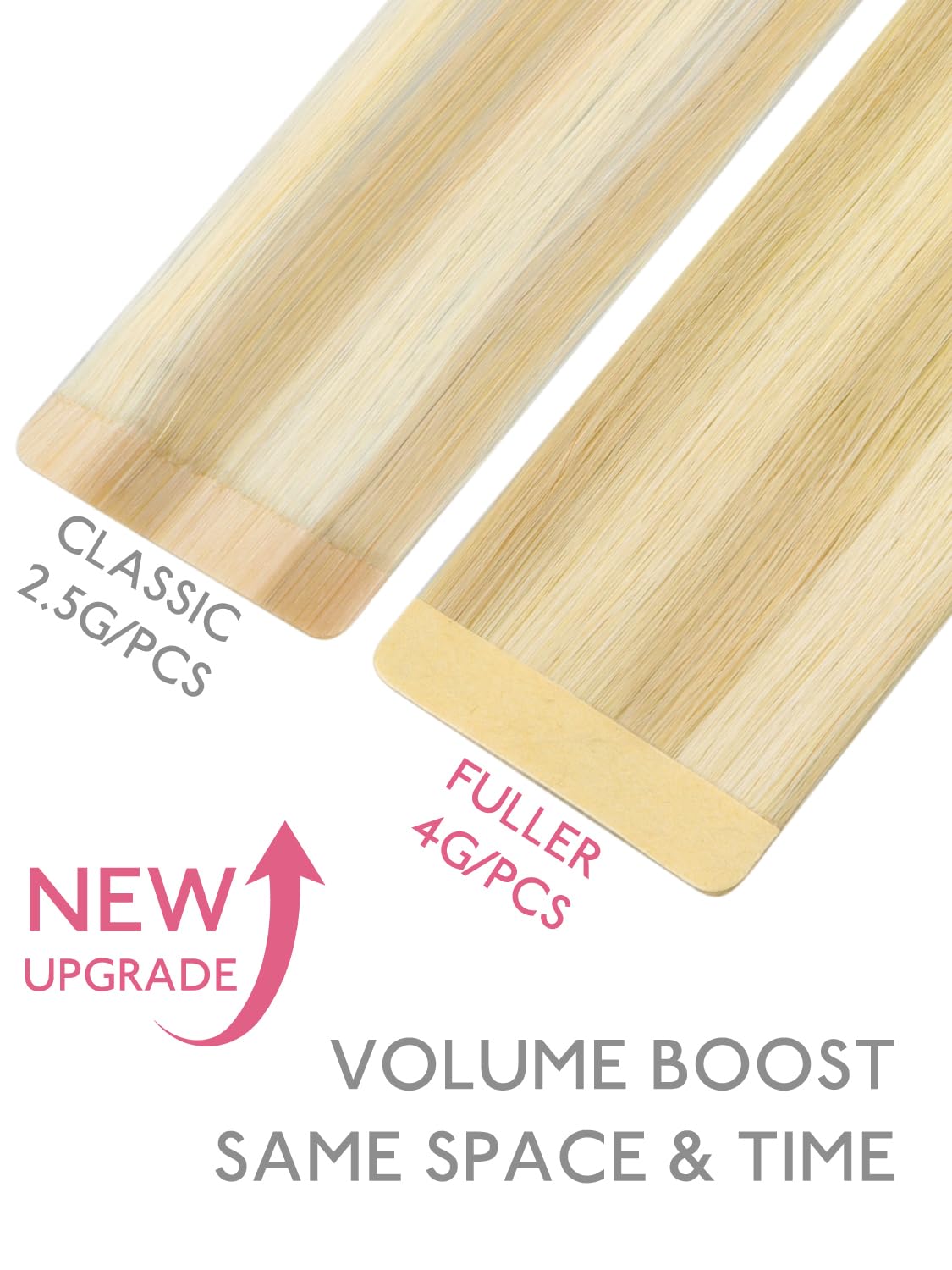 Wennalife Fuller Tape in Hair Extensions close-up of tape