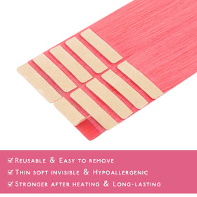 Wennalife hair extensions in light pink colour