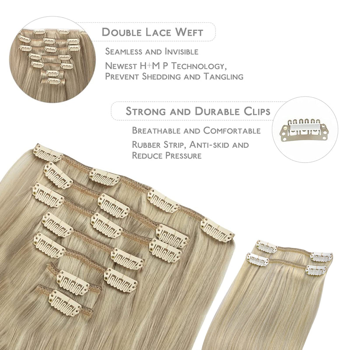 Wennalife hair extensions packaging showing contents