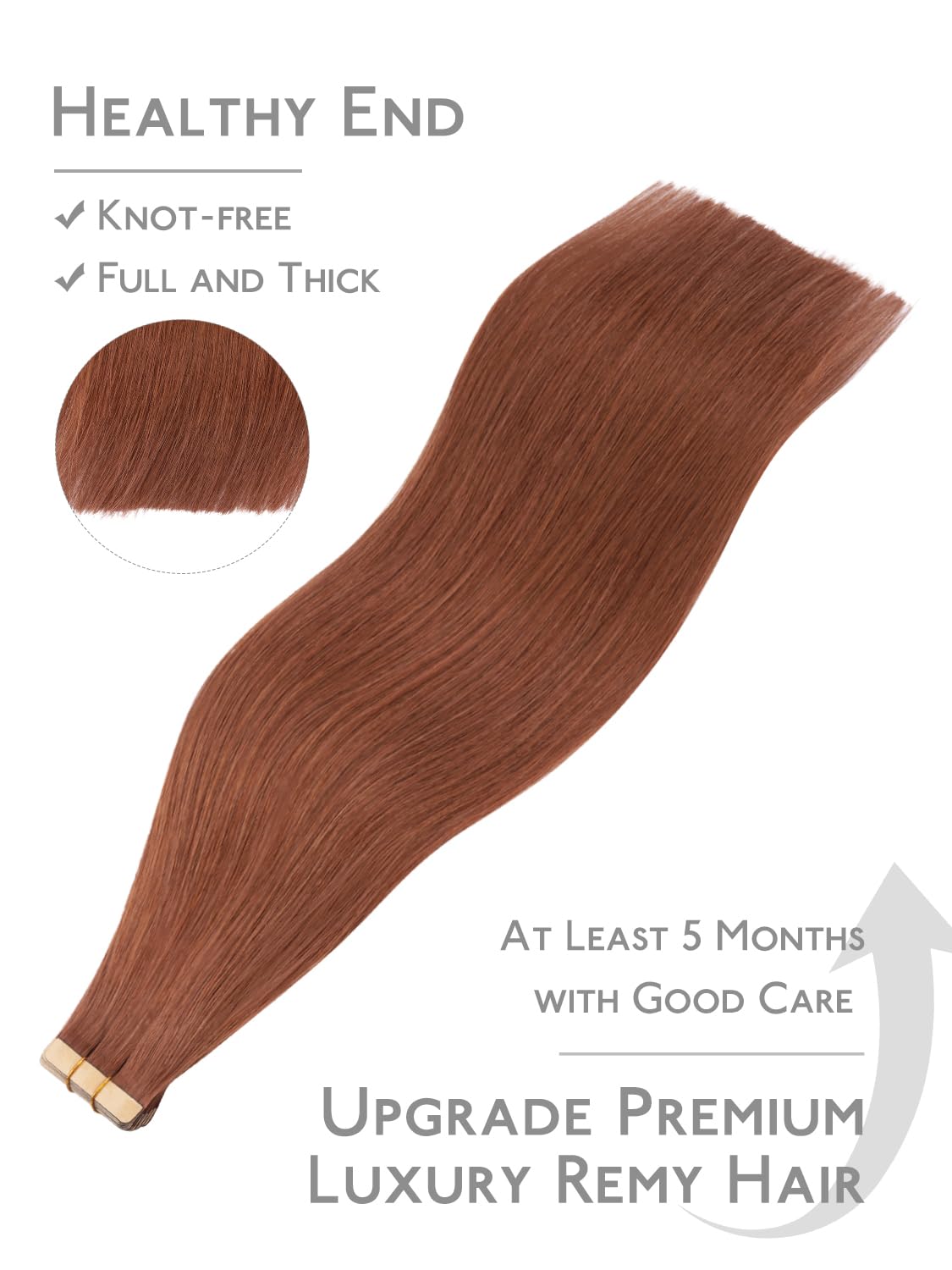 Wennalife hair extensions showing colour blend