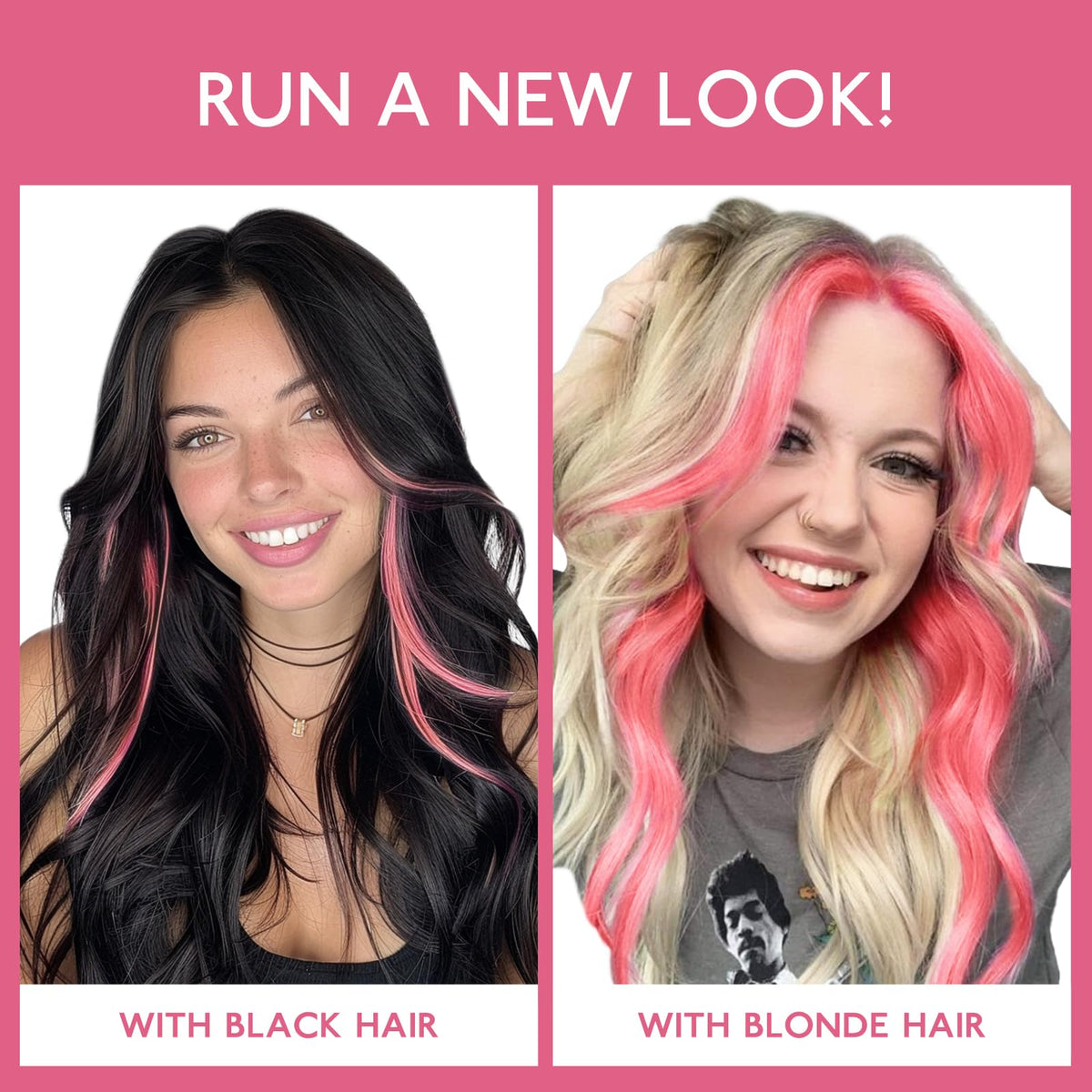 Wennalife Light Pink Clip-in Hair Extensions in natural light
