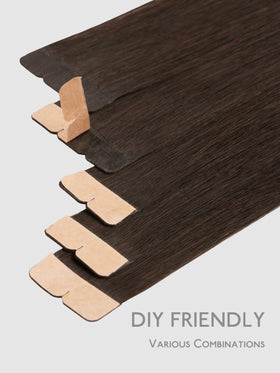 Wennalife Mini Tape in Hair Extensions application method