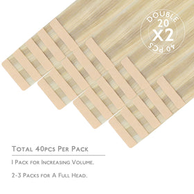 Wennalife Tape in Hair Extensions 20 inch packaging