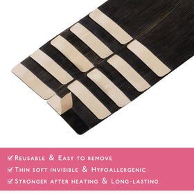 Wennalife Tape in Hair Extensions 20 inch packaging front view
