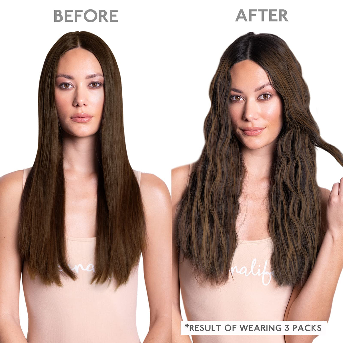 Wennalife Tape in Hair Extensions 20 pieces laid out