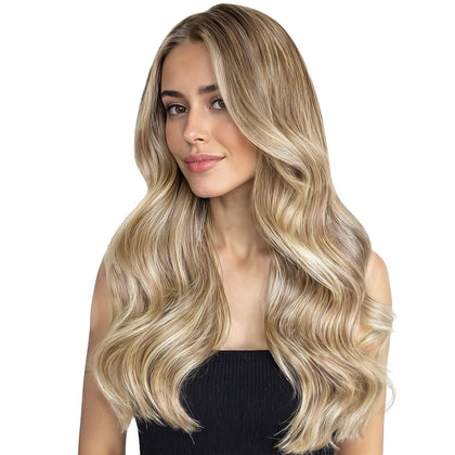 Wennalife Tape in Hair Extensions 20pcs 12 inch Balayage Dirty Blonde