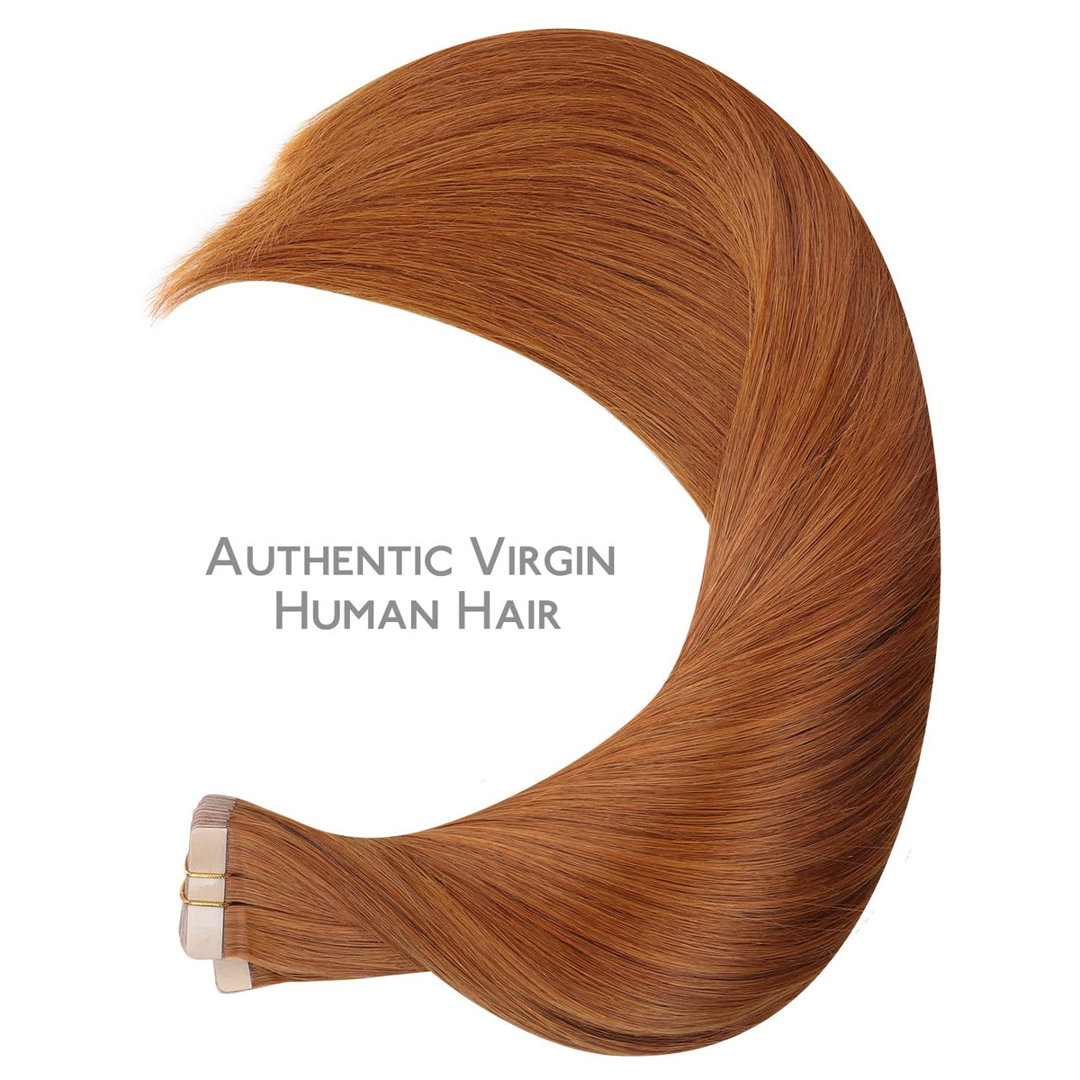 Wennalife Tape in Hair Extensions 22 Inch Dirty Ginger with replacement tapes