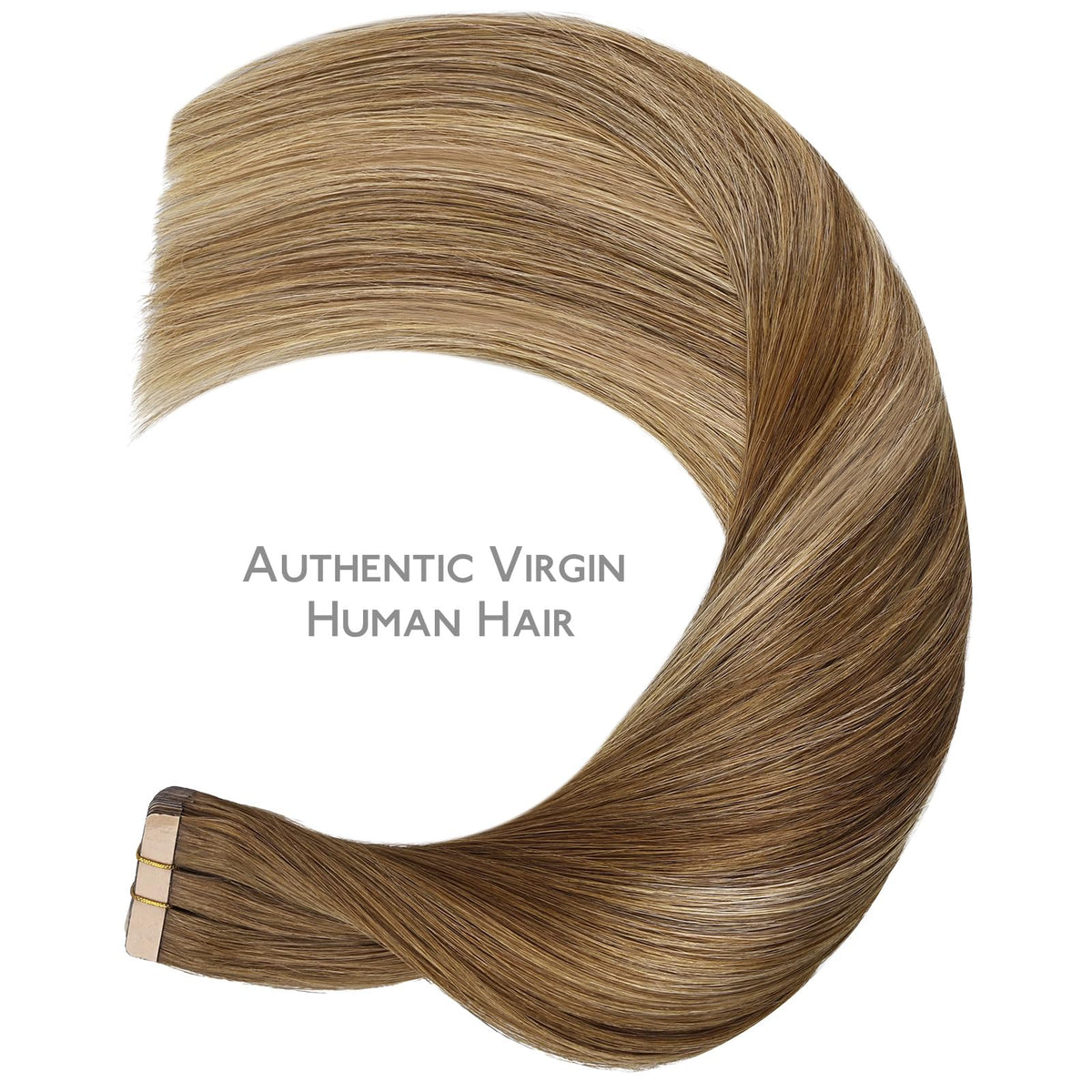 Wennalife Tape in Hair Extensions 24 inch length displayed