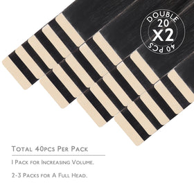 Wennalife Tape in Hair Extensions 40 pieces packaging