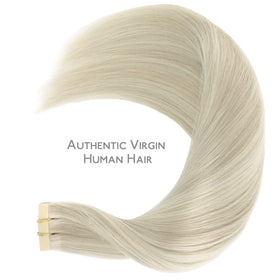 Wennalife Tape in Hair Extensions Ash Blonde Highlighted Platinum Blonde