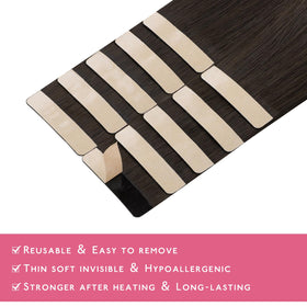 Wennalife Tape In Hair Extensions back view