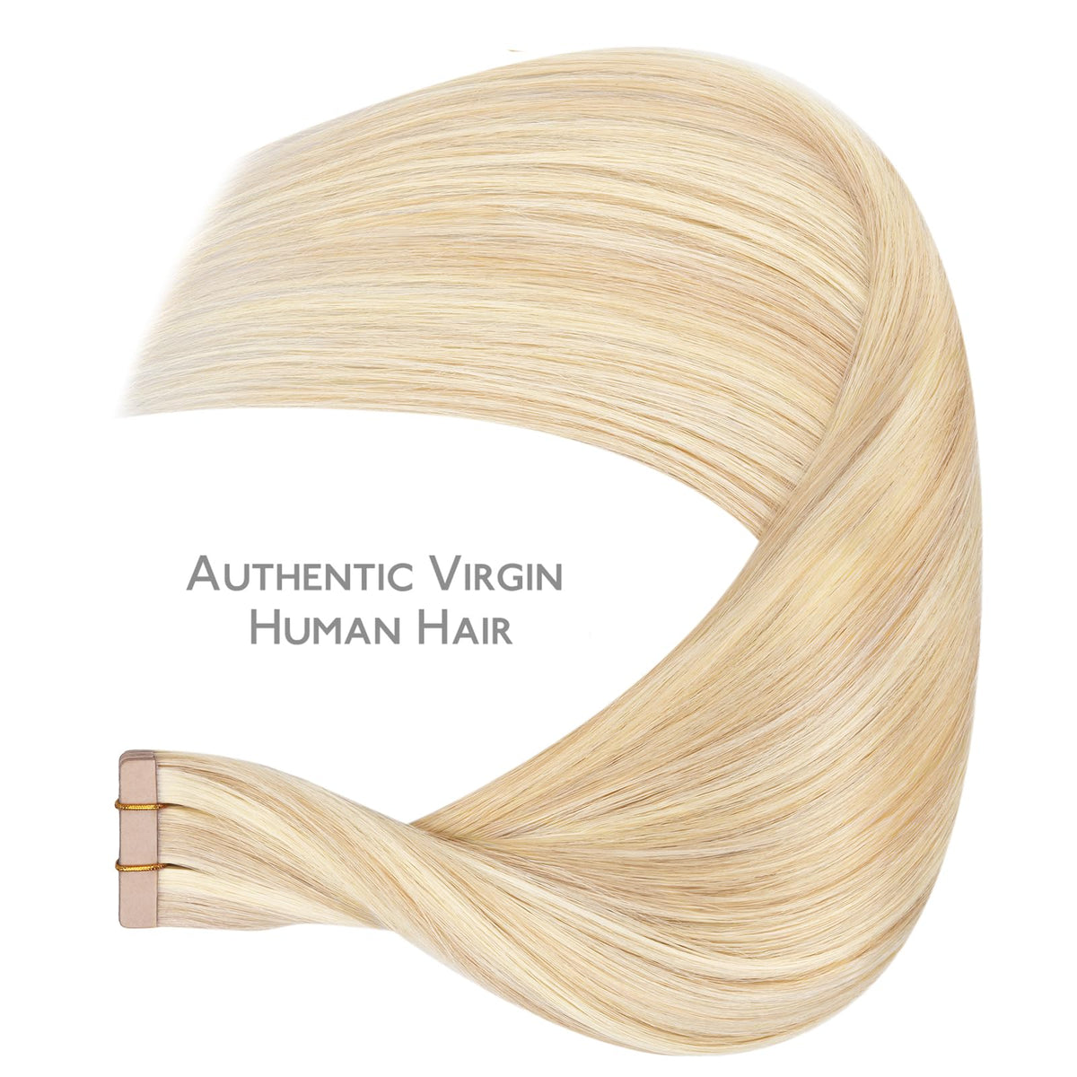 Wennalife Tape in Hair Extensions back view showing length