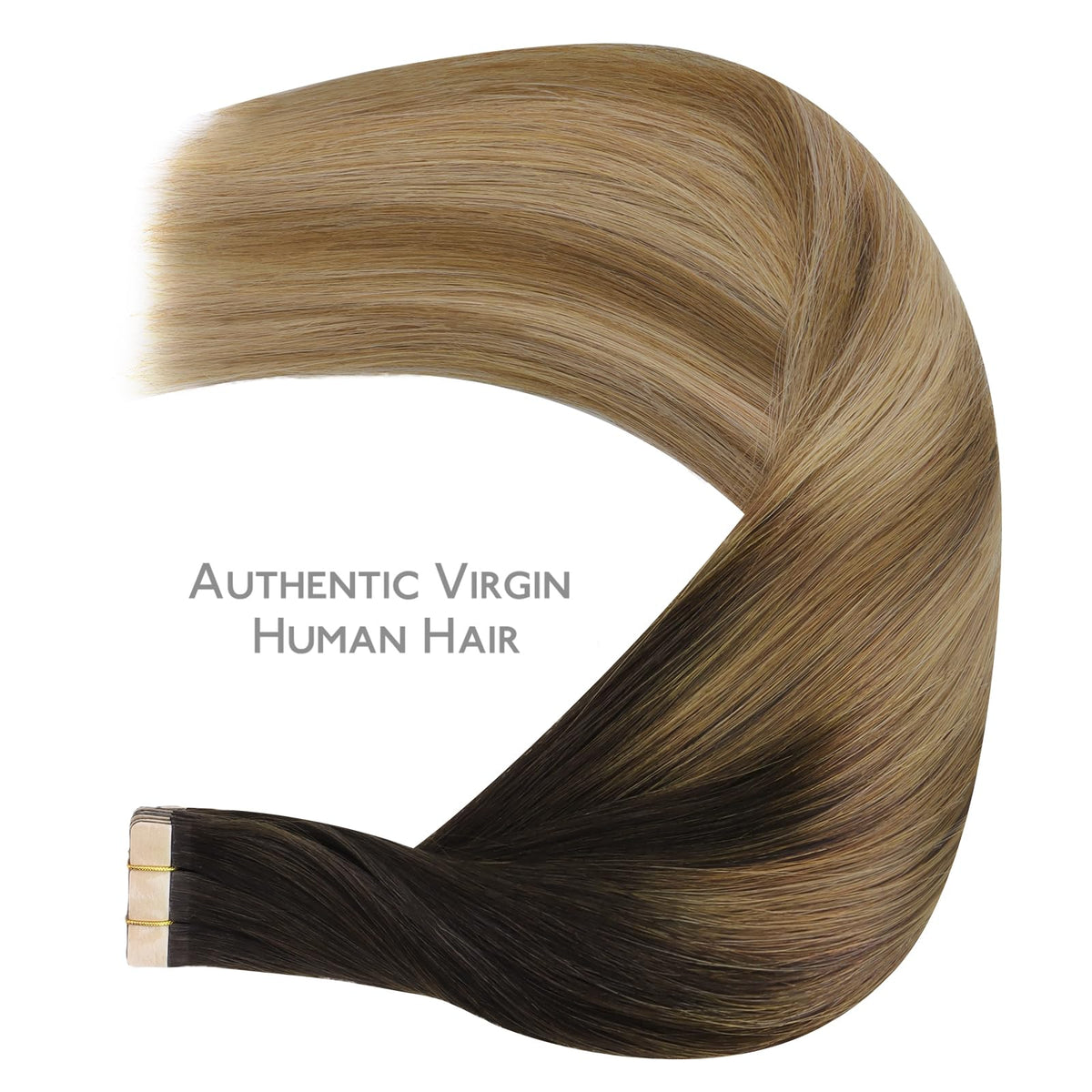 Wennalife Tape in Hair Extensions back view with natural look