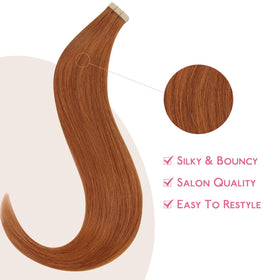 Wennalife Tape in Hair Extensions Dirty Ginger lifestyle use