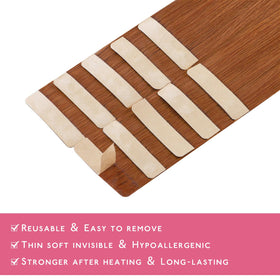 Wennalife Tape in Hair Extensions Dirty Ginger texture