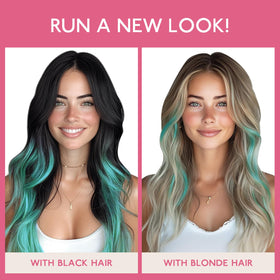 Wennalife Tape in Hair Extensions display with colour options